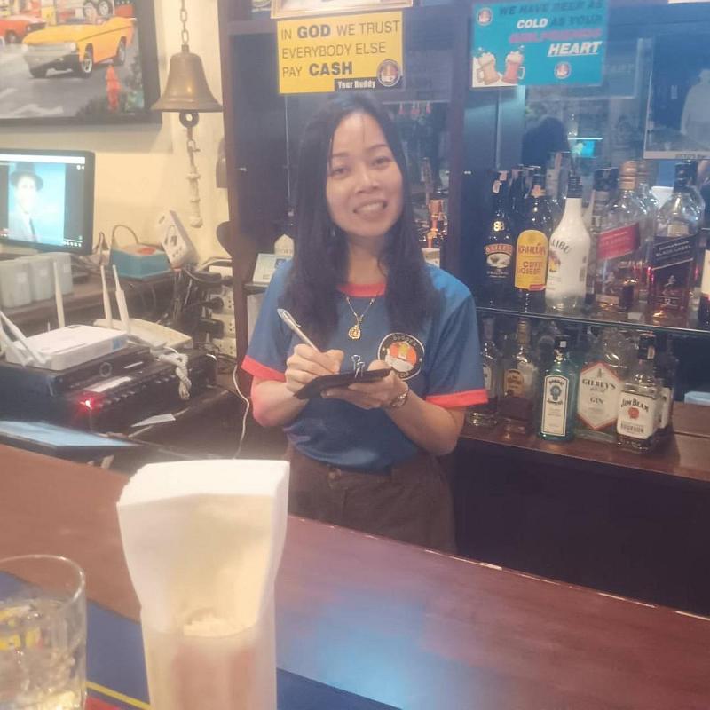 Khun Phitsamay Simlatsaty, affectionately known as Mai Mai, hails from Laos and proudly earns the title of Buddy's Bar & Grill Bangkok February 2024Employee of the Month.