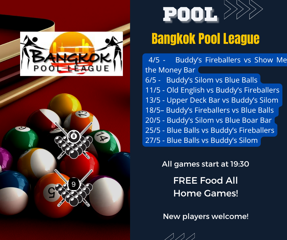 Play pool at Buddy's Bar & Grill Bangkok